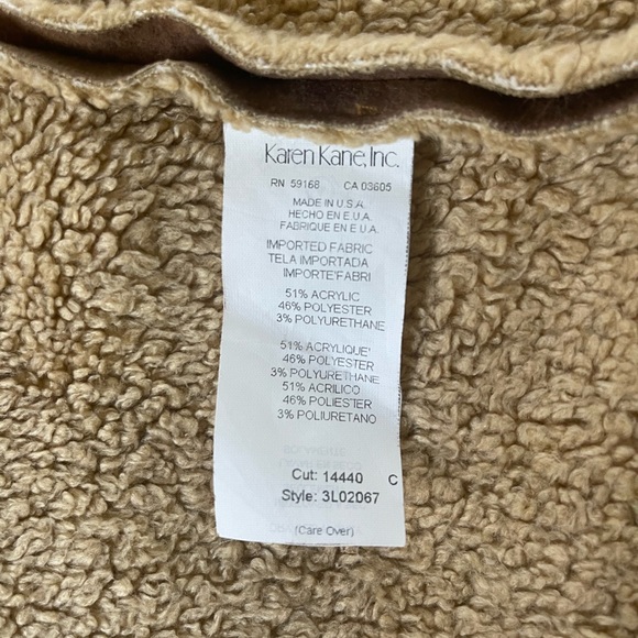 Karen Kane tan faux suede Jacket M - Picture 4 of 7
